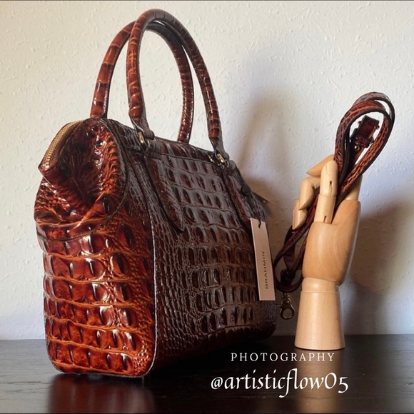 NEW! Brahmin Mini Camila In Pecan Color - Picture 4 of 14
